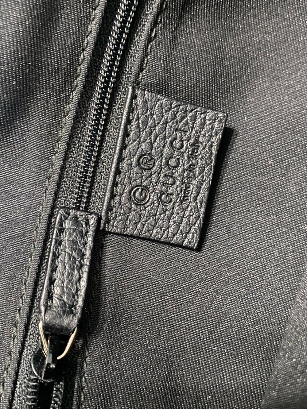LKNW Gucci Tote Bag Top Handle GG Black Canvas/Leather COA - Picture 12 of 13